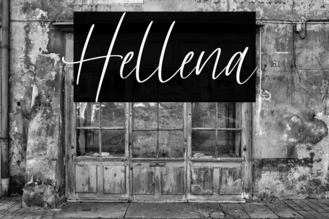 Hellena Font examples