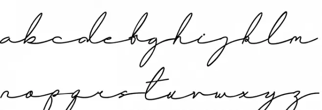 Helleny Schriftart Kleinbuchstaben
