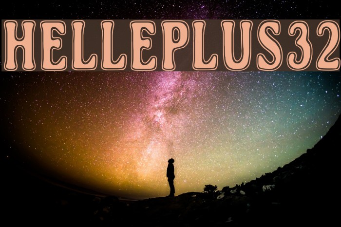 Helleplus32 Font examples