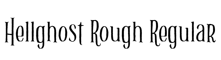 Hellghost Rough Regular  フリーフォントのダウンロード