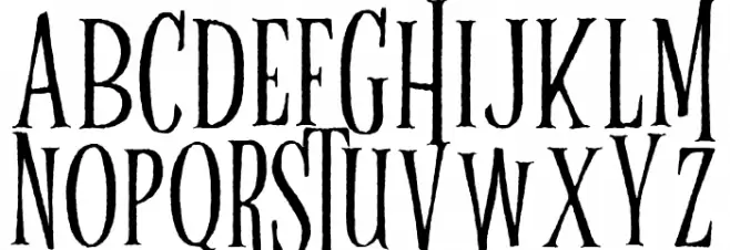 Hellghost Rough Regular Шрифта ВЕРХНИЙ