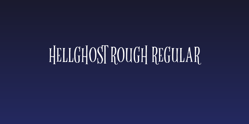 Hellghost Rough Regular Social Header