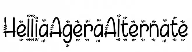 Hellia Agera Alternate  les polices de caractères gratuit tlcharger