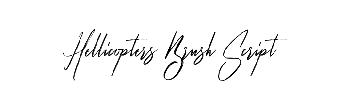 Hellicopters Brush Script Font