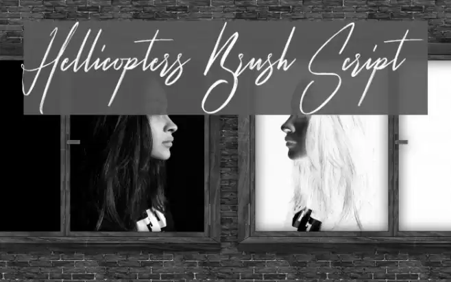 Hellicopters Brush Script Font examples