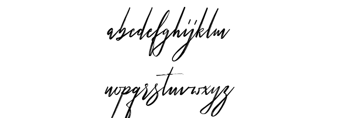 Hellicopters Brush Script Font LOWERCASE
