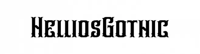 Hellios Gothic  font caratteri gratis
