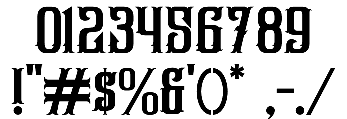 Hellios Gothic Font OTHER CHARS
