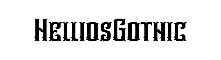 Hellios Gothic  Скачать бесплатные шрифты