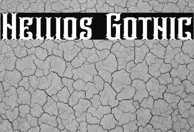 Hellios Gothic Font examples