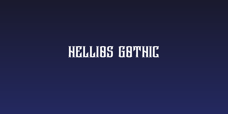 Hellios Gothic Social Header
