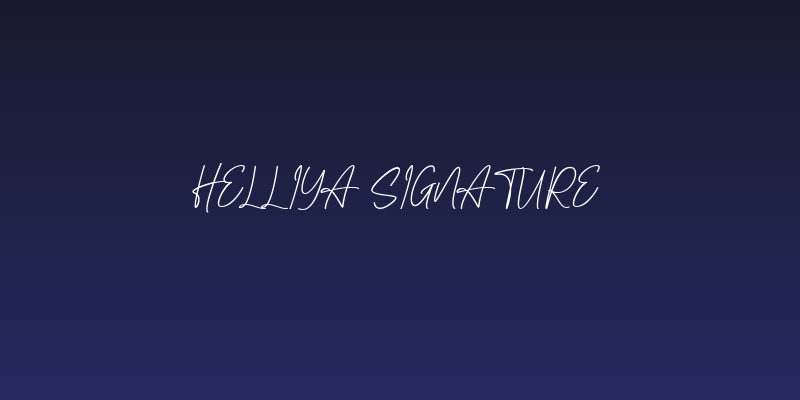 Helliya Signature Social Header