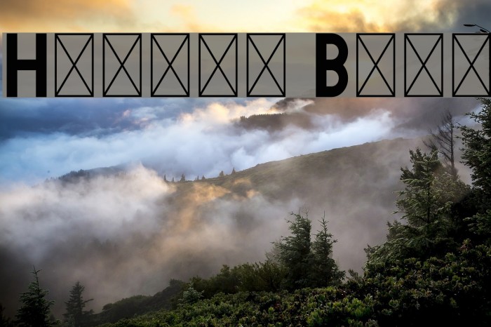 Helllo Bold Шрифта examples