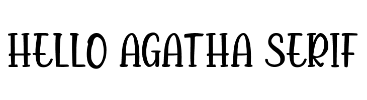 Hello Agatha Serif  免费字体下载