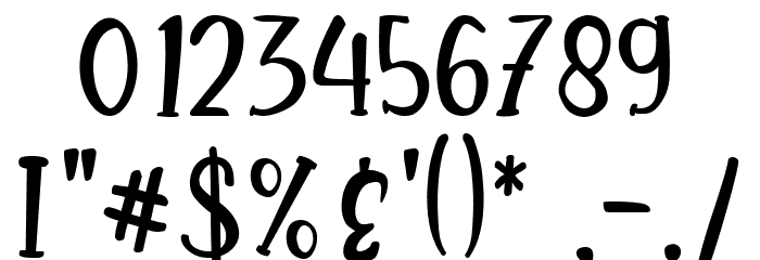 Hello Agatha Serif Font OTHER CHARS