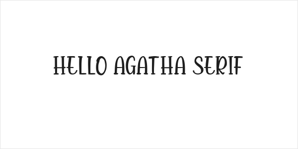 Hello Agatha Serif Logo