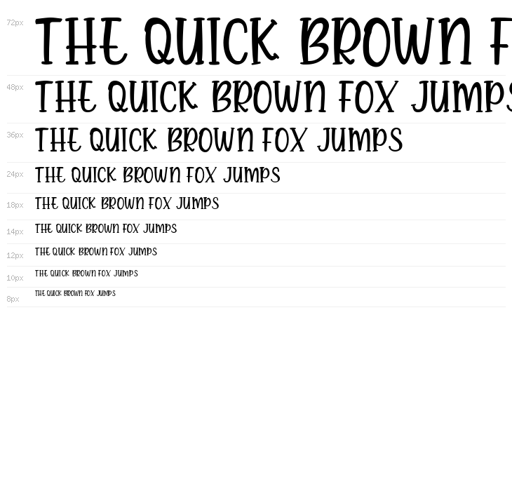 Hello Agatha Serif Waterfall