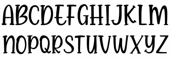 Hello Agatha Serif フォント 小文字
