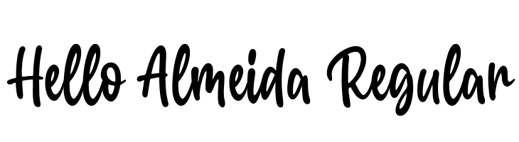 Hello Almeida Regular  Fuentes Gratis Descargar