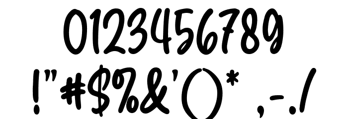 Hello Almeida Regular Font OTHER CHARS