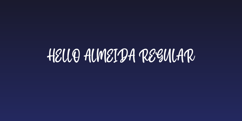Hello Almeida Regular Social Header