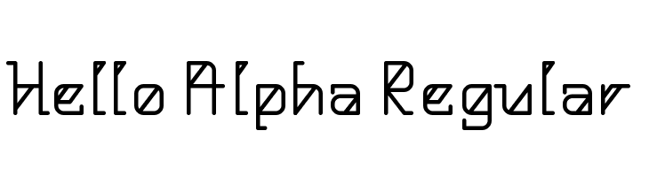 Hello Alpha Regular  フリーフォントのダウンロード