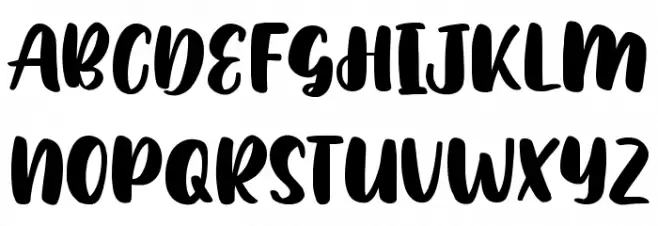 Hello Amargo Schriftart Groß