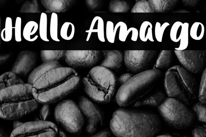 Hello Amargo Font examples