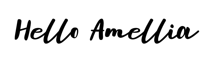 Hello Amellia  baixar fontes gratis