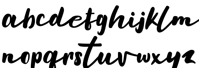 Hello Amellia Font LOWERCASE