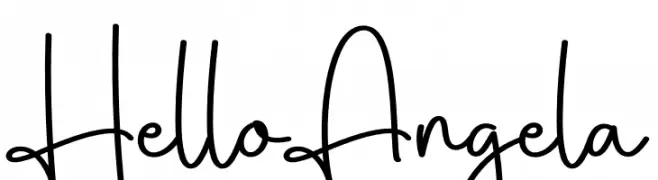 Hello Angela  Frei Schriftart Herunterladen