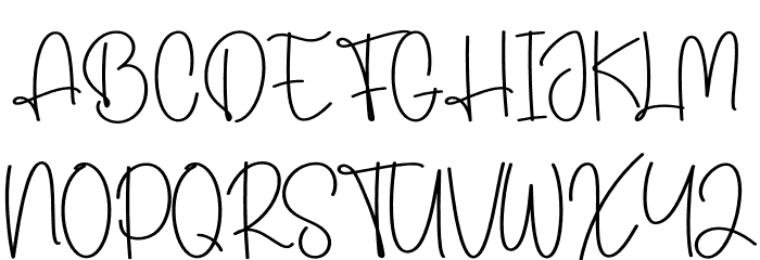 Hello Angela Font UPPERCASE