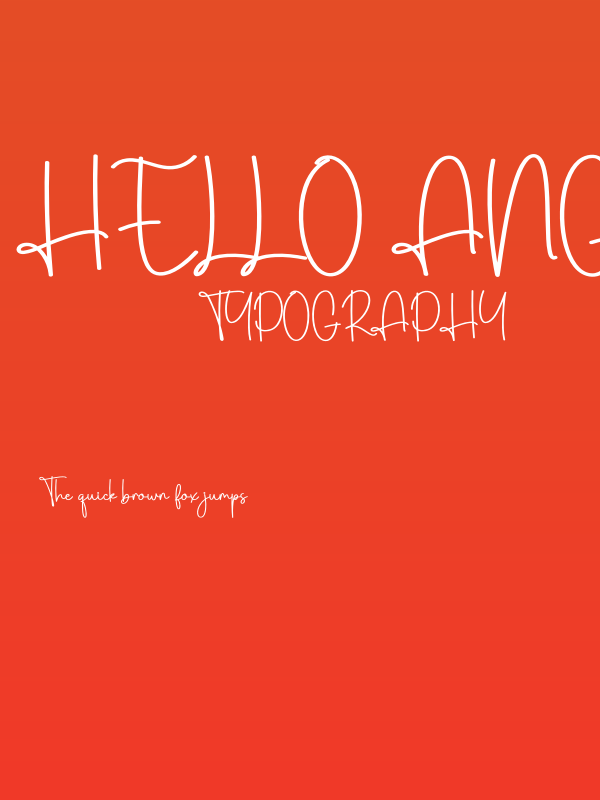 Hello Angela Poster