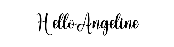 Hello Angeline  font caratteri gratis