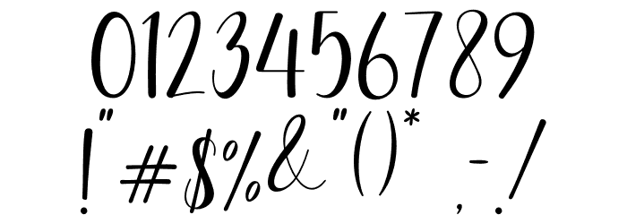 Hello Angeline Font OTHER CHARS