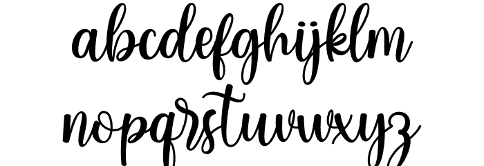 Hello Angeline Font LOWERCASE