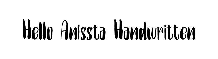 Hello Anissta Handwritten  フリーフォントのダウンロード