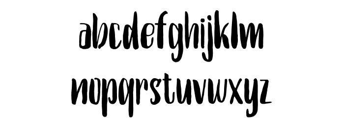 Hello Anissta Handwritten Font LOWERCASE