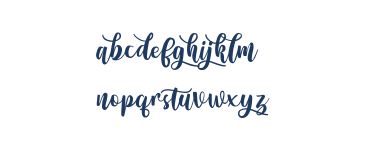 Hello Anissta Script Lowercase