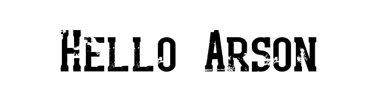 Hello Arson  font caratteri gratis