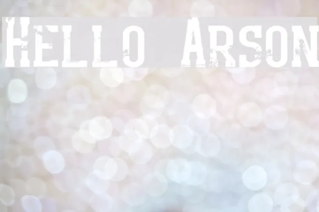 Hello Arson Example 2