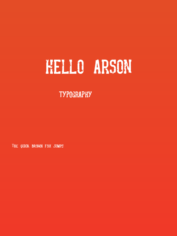 Hello Arson Poster
