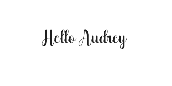 Hello Audrey Logo