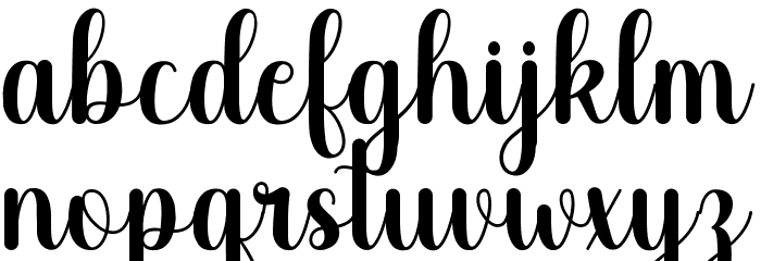 Hello Audrey Font LOWERCASE