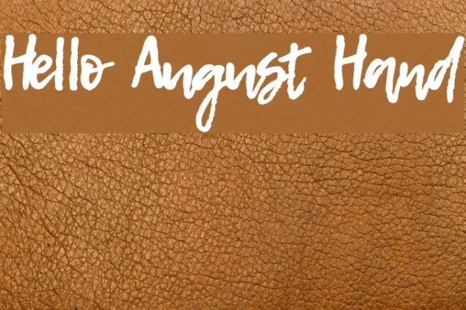 Hello August Hand Example 2