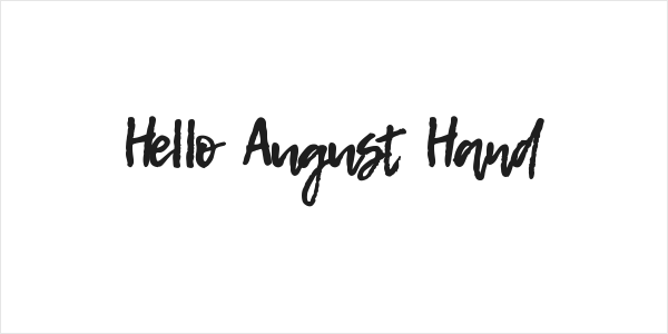 Hello August Hand Logo