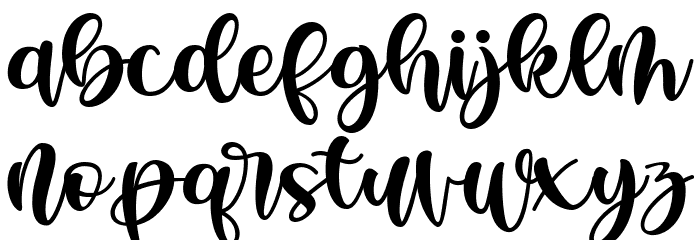 Hello Austhin Font LOWERCASE