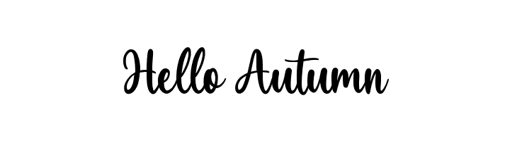 Hello Autumn  Free Fonts Download