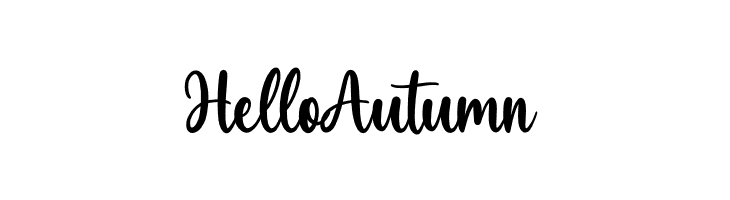 Hello Autumn  नि: शुल्क फ़ॉन्ट्स डाउनलोड