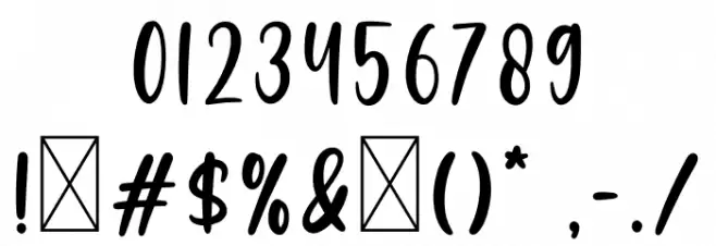 Hello Autumn Font OTHER CHARS